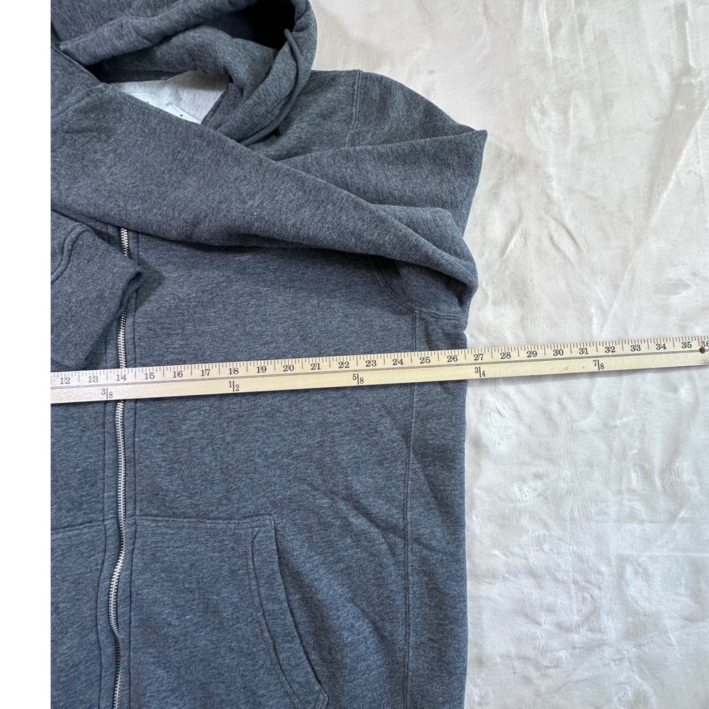 Abercrombie & Fitch Mens Soft Fleece Full Zip Hoodie Grey XXL NWT streetwear - Picture 4 of 6